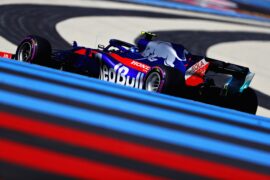 Pierre Gasly of France and Scuderia Toro Rosso driving the (10) Scuderia Toro Rosso STR13 Honda on track during practice for the Formula One Grand Prix of France at Circuit Paul Ricard on June 22, 2018 in Le Castellet, France.