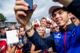 SPIELBERG, AUSTRIA - JUNE 28: Pierre Gasly of Scuderia Toro Rosso and France during previews ahead of the Formula One Grand Prix of Austria at Red Bull Ring on June 28, 2018 in Spielberg, Austria.