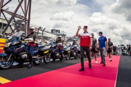Marcus Ericsson (SWE) Alfa Romeo Sauber F1 Team on the drivers parade at Formula One World Championship, Rd8, French Grand Prix, Race, Paul Ricard, France, Sunday 24 June 2018.