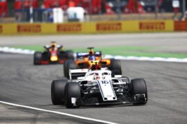 Charles Leclerc Williams on track German GP F1/2018