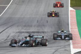Formel 1 - Mercedes-AMG Petronas Motorsport, Großer Preis von Österreich 2018. Lewis Hamilton, Valtteri Bottas Formula One - Mercedes-AMG Petronas Motorsport, Austrian GP 2018. Lewis Hamilton, Valtteri Bottas