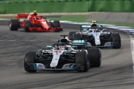 Formula One - Mercedes-AMG Petronas Motorsport, German GP 2018. Lewis Hamilton, Valtteri Bottas