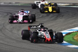Romain Grosjean on track German GP F1/2018