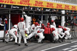 Marcus Ericsson (SWE) Alfa Romeo Sauber C37 pit stop at Formula One World Championship, Rd11, German Grand Prix, Race, Hockenheim, Germany, Sunday 22 July 2018.