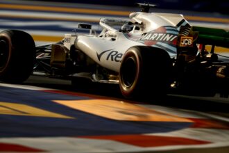Marina Bay Circuit, Singapur 2018. Lance Stroll, Williams FW41.
