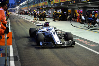 Marcus Ericsson, Alfa Romeo Sauber C37 bei der Formel-1-Weltmeisterschaft, Rd15, Grand Prix von Singapur, Qualifikation, Marina Bay Circuit, Singapur 2018