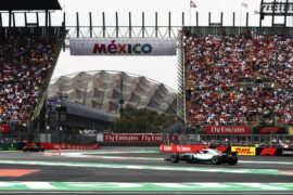 Lewis Hamilton Mercedes on track Mexico GP F1/2018