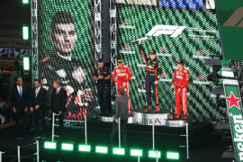 Max Verstappen Sebastian Vettel & Kimi Raikkonen winners Mexico GP F1/2018