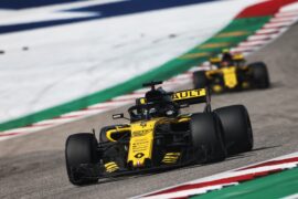 Nico Hulkenberg (GER) Renault Sport F1 Team RS18. United States Grand Prix, Sunday 21st October 2018. Circuit of the Americas, Austin, Texas, USA.