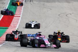 Sergio Perez (MEX) Racing Point Force India F1 VJM11. United States Grand Prix, Sunday 21st October 2018. Circuit of the Americas, Austin, Texas, USA.