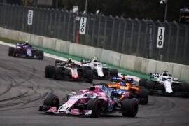 Sergio Perez (MEX) Racing Point Force India F1 VJM11. Mexican Grand Prix, Sunday 28th October 2018. Mexico City, Mexico.