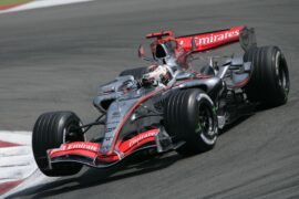 Kimi Raikkonen driving the McLaren MP4-23 on the Nurburgring, Germany (2006)