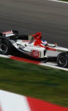 Jenson Button driving the BAR-Honda 006, Catalunya circuit, Barcelona (2004)