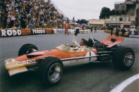 Lotus 49B conducido por Graham Hill en Mónaco (1969)