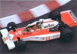 McLaren M23C driven by James Hunt in Monaco 1976