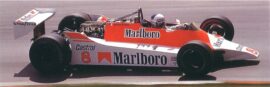 Alain Prost driving the McLaren M28 Ford during the Austrian F1 GP (1980)