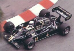 Lotus 91 driven by Elio de Angelis in Monaco (1982)