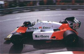 Tyrrell MP4-1 Andrea de Cesaris at Monaco (1983)