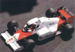 McLaren MP4-2B Porsche driven by Alain Prost in Monaco (1985)