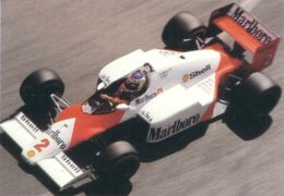 迈凯轮MP4-2C保时捷由摩纳哥的Keke Rosberg驾驶（1986）