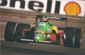 Benetton B188 Ford driven by Thierry Boutsen in Belgium (1988)