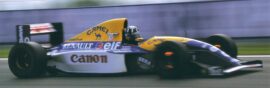 Damon Hill driving the Williams FW15C Renault in Spain (1993)