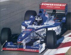 Damon Hill driving the Arrows A18 Yamaha at the Hungaroring (1997)