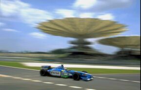 Benetton B199 Renault driven by Alexander Wurz on Sepang, Malaysia(1999)
