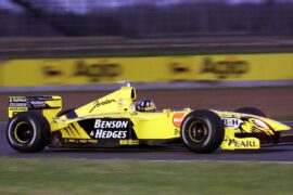 Damon Hill driving the Jordan Mugen-Honda EJ9 (1999)