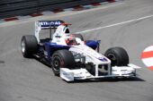 Robert Kubica driving the BMW Sauber F1.09 at Monaco (2009)