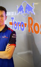 Alexander Albon of Thailand and Scuderia Toro Rosso poses for a photo during day one of F1 End of Season Testing at Yas Marina Circuit on November 27, 2018 in Abu Dhabi, United Arab Emirates.