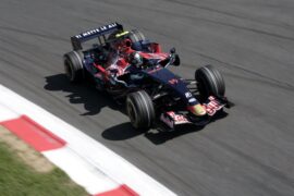 Toro Rosso STR2 Ferrari V8 driven by Sebastian Vettel on Monza when he won the Italian GP (2008)