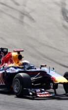 Sebastian Vettel driving the Red Bull RB6 on Istanbul Park in Turkey (2010)