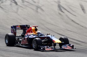 Sebastian Vettel driving the Red Bull RB6 on Istanbul Park in Turkey (2010)