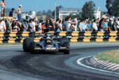 Jacky Ickx power sliding in the Lotus 72E 1974 (1973-1975)