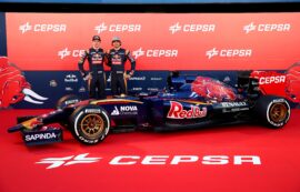 Toro Rosso STR10 Renault V6 car (2015) with Max Verstappen & Carlos Sainz