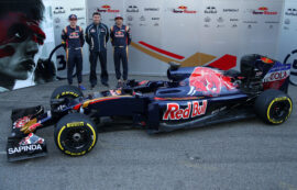 Toro Rosso STR11 Ferrari V6 car (2016) with Max Verstappen & Carlos Sainz