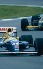 Nigel Mansell driving the Williams FW15 (1992)
