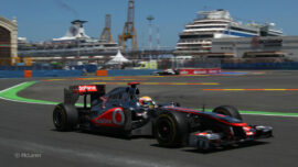 McLaren MP4-26 Mercedes driven by Lewis Hamilton, in Valencia (2011)