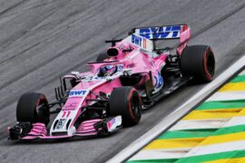Sergio Perez (MEX) Racing Point Force India F1 VJM11. Brazilian Grand Prix, Sunday 11th November 2018. Sao Paulo, Brazil.