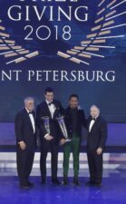 F1, Mercedes-AMG Petronas Motorsport, FIA Prize Giving Gala Lewis Hamilton, Toto Wolf, Jean Todt, Chase Carey.