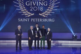 F1, Mercedes-AMG Petronas Motorsport, FIA Prize Giving Gala Lewis Hamilton, Toto Wolf, Jean Todt, Chase Carey.