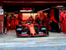 Sebastian Vettel testing the Ferrari SF90 at Catalunya circuit (2019)