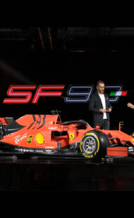 เฟอร์รารี่ SF2019 ปี 90 F1 ภาพการเปิดตัวรถ