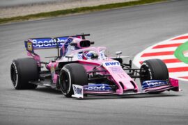 Sergio Perez, Racing Point RP19 Catalunya testing F1/2019
