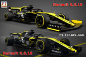 Renault RS19 VS Renault RS18 right-front view