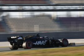Romain Grosjean, Haas F1 Team VF-19 during the Barcelona February testing II at Circuit de Barcelona-Catalunya on February 27, 2019