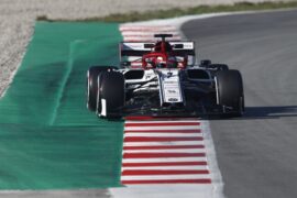 Kimi Raikkonen, Alfa Romeo Racing C38 during the Barcelona February testing II at Circuit de Barcelona-Catalunya on February 27, 2019