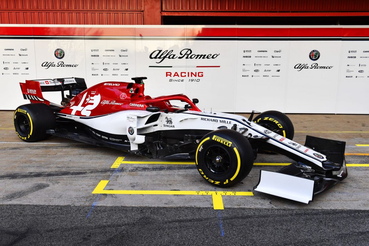 19 Alfa Romeo Racing C38 F1 Car Launch Pictures