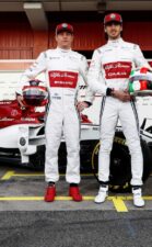 Alfa-Romeo-Racing-C38-Car-Reveal Kimi Raikkonen & Antonio Giovinazzi